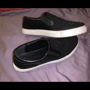 Sparkly Black Sequined Sneaker